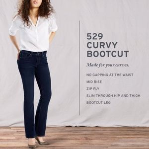 levi's 529 bootcut damenjeans